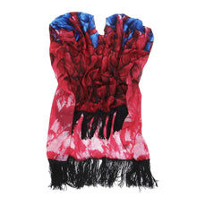 Load image into Gallery viewer, Large Wide Chiffon Feather Fringe Kimono Wrap Poncho Blouse Beach Cover Up