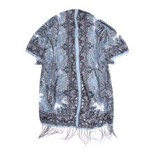 Load image into Gallery viewer, Premium Burnout Lace Floral Fringed Chiffon Kimono Cardigan Beach Cover Up
