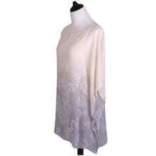 Load image into Gallery viewer, TrendsBlue Paisley Floral Ombre Chiffon Kimono Poncho Blouse Beach Cover up