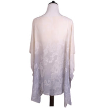 Load image into Gallery viewer, TrendsBlue Paisley Floral Ombre Chiffon Kimono Poncho Blouse Beach Cover up
