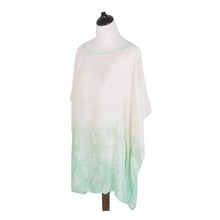 Load image into Gallery viewer, TrendsBlue Paisley Floral Ombre Chiffon Kimono Poncho Blouse Beach Cover up