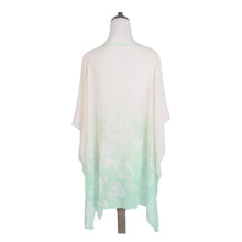 Load image into Gallery viewer, TrendsBlue Paisley Floral Ombre Chiffon Kimono Poncho Blouse Beach Cover up