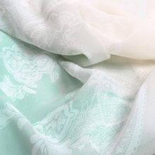 Load image into Gallery viewer, TrendsBlue Paisley Floral Ombre Chiffon Kimono Poncho Blouse Beach Cover up