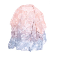 Load image into Gallery viewer, TrendsBlue Paisley Floral Ombre Chiffon Kimono Poncho Blouse Beach Cover up