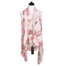 Load image into Gallery viewer, TrendsBlue Multi Use Floral Chiffon Kimono Scarf Wrap Vest Beach Cover Up
