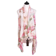 Load image into Gallery viewer, TrendsBlue Multi Use Floral Chiffon Kimono Scarf Wrap Vest Beach Cover Up