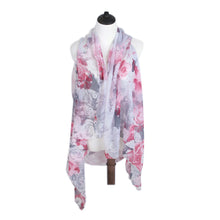 Load image into Gallery viewer, TrendsBlue Multi Use Floral Chiffon Kimono Scarf Wrap Vest Beach Cover Up