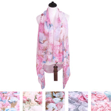 Load image into Gallery viewer, TrendsBlue Multi Use Floral Chiffon Kimono Scarf Wrap Vest Beach Cover Up