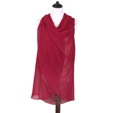 Load image into Gallery viewer, TrendsBlue Multi Use Solid Color Chiffon Kimono Scarf Wrap Vest Beach Cover Up