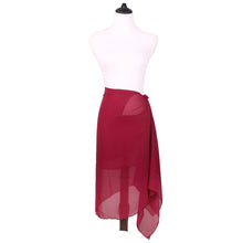 Load image into Gallery viewer, TrendsBlue Multi Use Solid Color Chiffon Kimono Scarf Wrap Vest Beach Cover Up