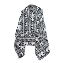 Load image into Gallery viewer, Premium Pure Cotton Vintage Floral Elephant Kimono Wrap Vest Beach Cover Up