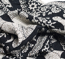 Load image into Gallery viewer, Premium Pure Cotton Vintage Floral Elephant Kimono Wrap Vest Beach Cover Up