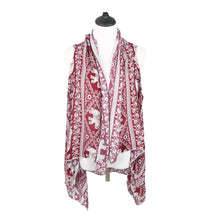 Load image into Gallery viewer, Premium Pure Cotton Vintage Floral Elephant Kimono Wrap Vest Beach Cover Up