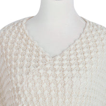 Load image into Gallery viewer, Premium Solid Color Soft Bobble Knit Tassel Crochet Poncho Cape Shawl Wrap