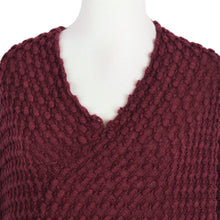 Load image into Gallery viewer, Premium Solid Color Soft Bobble Knit Tassel Crochet Poncho Cape Shawl Wrap