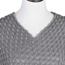 Load image into Gallery viewer, Premium Solid Color Soft Bobble Knit Tassel Crochet Poncho Cape Shawl Wrap