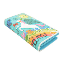Load image into Gallery viewer, Rainbow & Unicorn PU Leather Bifold Zip Around Wallet