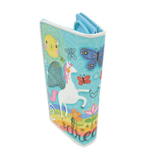 Load image into Gallery viewer, Rainbow & Unicorn PU Leather Bifold Zip Around Wallet