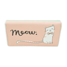 Load image into Gallery viewer, Women's Puppy Kitty Shark Print PU Leather Bifold Zip Around Wallet -Diff Prints