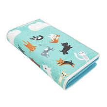 Load image into Gallery viewer, Raining Dogs & Cats Puppy Kitty PU Leather Bifold Zip Around Wallet