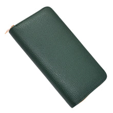 Load image into Gallery viewer, Premium Textured Vegan Leather Continental Zip Around Wallet - Diff Colors