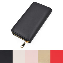 Load image into Gallery viewer, Premium Vegan Saffiano Leather Continental Zip Around Wallet - Diff Colors