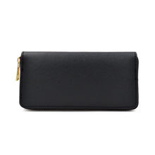 Load image into Gallery viewer, Premium Vegan Saffiano Leather Continental Zip Around Wallet - Diff Colors