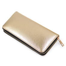 Load image into Gallery viewer, Premium Vegan Saffiano Leather Continental Zip Around Wallet - Diff Colors