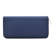 Load image into Gallery viewer, Premium Vegan Saffiano Leather Continental Zip Around Wallet - Diff Colors