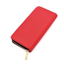 Load image into Gallery viewer, Premium Vegan Saffiano Leather Continental Zip Around Wallet - Diff Colors
