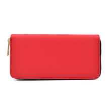 Load image into Gallery viewer, Premium Vegan Saffiano Leather Continental Zip Around Wallet - Diff Colors