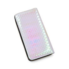 Load image into Gallery viewer, Premium Holographic Fish Scale Vegan Leather Continental Zip Around Wallet