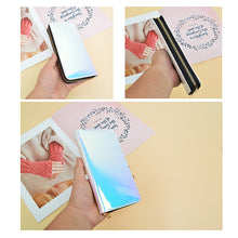 Load image into Gallery viewer, Premium Holographic Smooth Vegan Leather Continental Zip Around Wallet