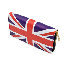 Load image into Gallery viewer, Premium UK British Union Jack Flag Print PU Leather Zip Around Wallet