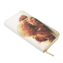 Load image into Gallery viewer, Premium Cute Toy Poodle Puppy Dog Animal Print PU Leather Zip Around Wallet