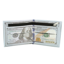 Load image into Gallery viewer, TrendsBlue Premium US Dollar USD $100 Bill Money Print PU Leather Bifold Wallet