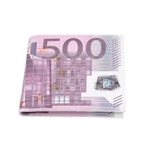 Load image into Gallery viewer, TrendsBlue Premium 500 Euro Bill Currency Money Print PU Leather Bifold Wallet
