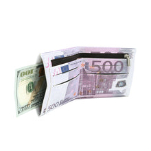 Load image into Gallery viewer, TrendsBlue Premium 500 Euro Bill Currency Money Print PU Leather Bifold Wallet