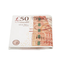Load image into Gallery viewer, TrendsBlue Premium British Pound 50 GBP Bill Money Print PU Leather Bifold Wallet