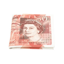 Load image into Gallery viewer, TrendsBlue Premium British Pound 50 GBP Bill Money Print PU Leather Bifold Wallet