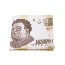 Load image into Gallery viewer, TrendsBlue Premium 500 Mexican Peso Bill Money Print PU Leather Bifold Wallet
