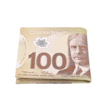 Load image into Gallery viewer, TrendsBlue Premium Canadian Dollar 100 CAD Bill Print PU Leather Bifold Wallet