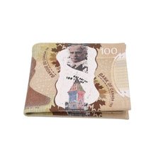 Load image into Gallery viewer, TrendsBlue Premium Canadian Dollar 100 CAD Bill Print PU Leather Bifold Wallet