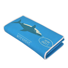 Load image into Gallery viewer, Sharkasm Shark Print PU Leather Bifold Zip Around Wallet