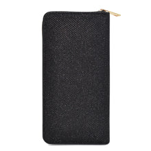 Load image into Gallery viewer, Premium Glitter Fabric Bling Continental Zip Around Wallet