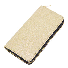Load image into Gallery viewer, Premium Glitter Fabric Bling Continental Zip Around Wallet