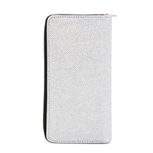 Load image into Gallery viewer, Premium Glitter Fabric Bling Continental Zip Around Wallet