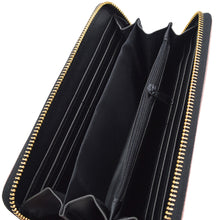 Load image into Gallery viewer, Premium Glitter Bling Smooth Vegan Leather Continental Zip Around Wallet