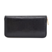 Load image into Gallery viewer, Premium Vegan Antique Leather Continental Zip Around Wallet