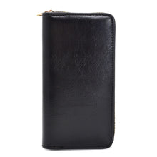 Load image into Gallery viewer, Premium Vegan Antique Leather Continental Zip Around Wallet